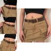 Vintage American Style Womens Versatile Pu Belt With Trendy Round Buckle Design