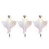 Outdoor LED Ghost Stake Lights Halloween Yard Decorations Set of 5 Ghost Figures with Ground Stakes for Garden Pathway and Lawn Lighting