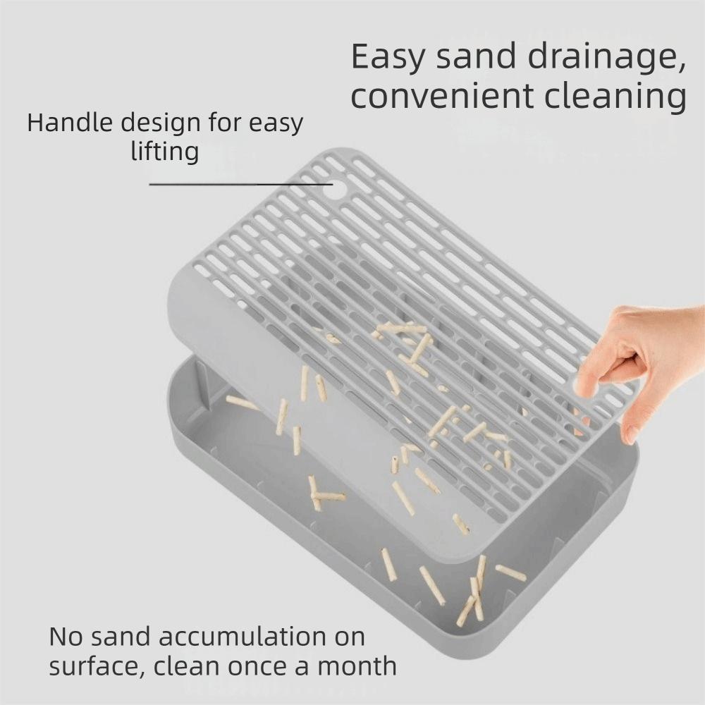 Splash-proof Pet Pedal Step Stool Non Slip Cat Litter Ramp Practical Cat Litter Box Step  for Cats