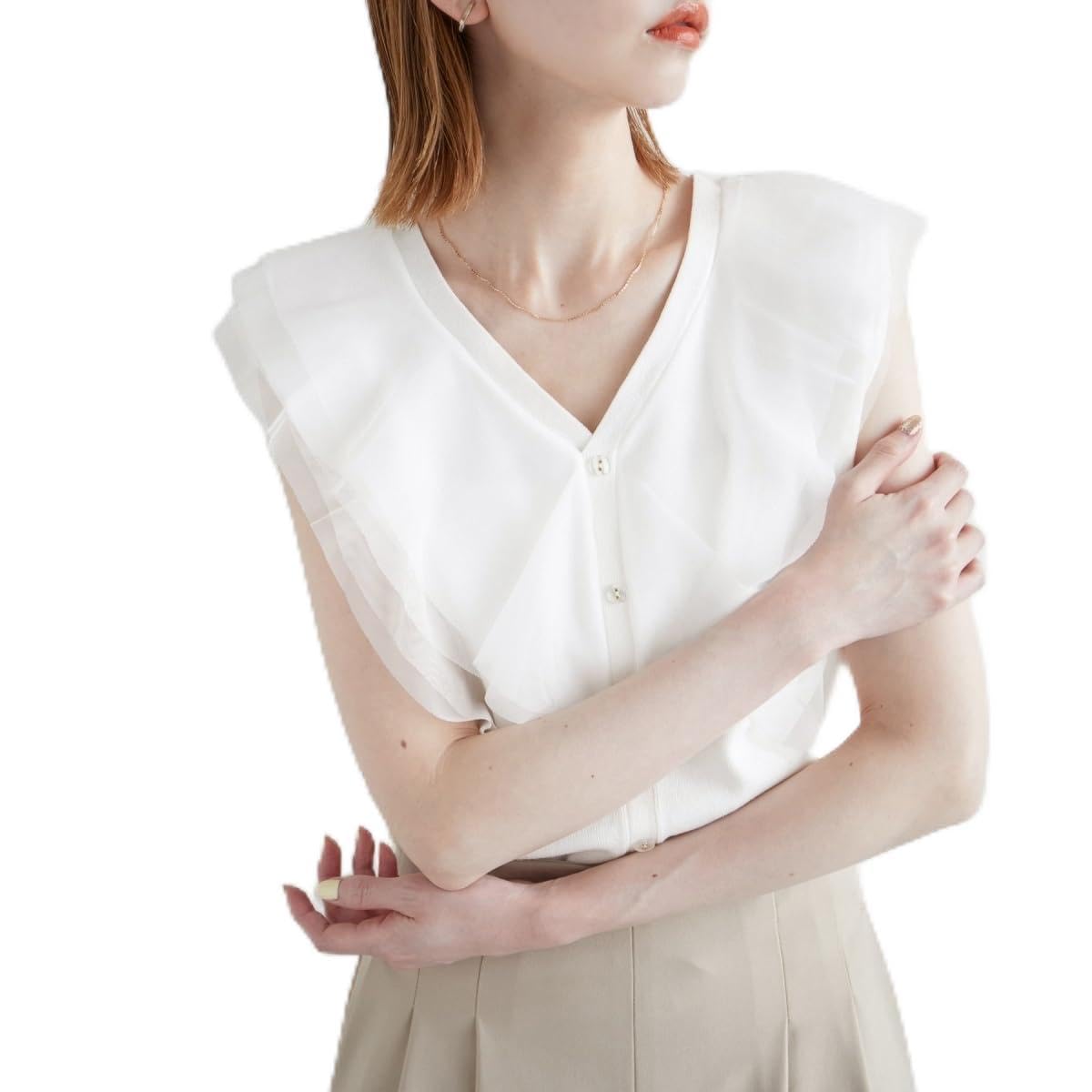 

ROPE PICNIC emur Трикотаж с тюлевыми оборками, Женский, GDM24520, Молочно-белый (15)