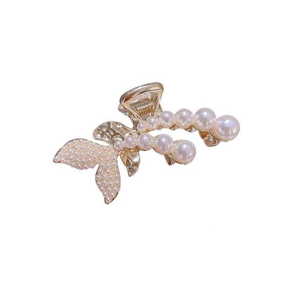 2025 Perlen Haarspange für Frauen - Elegantes Herbst/Winter Haaraccessoire für Pony & Seitenfrisuren