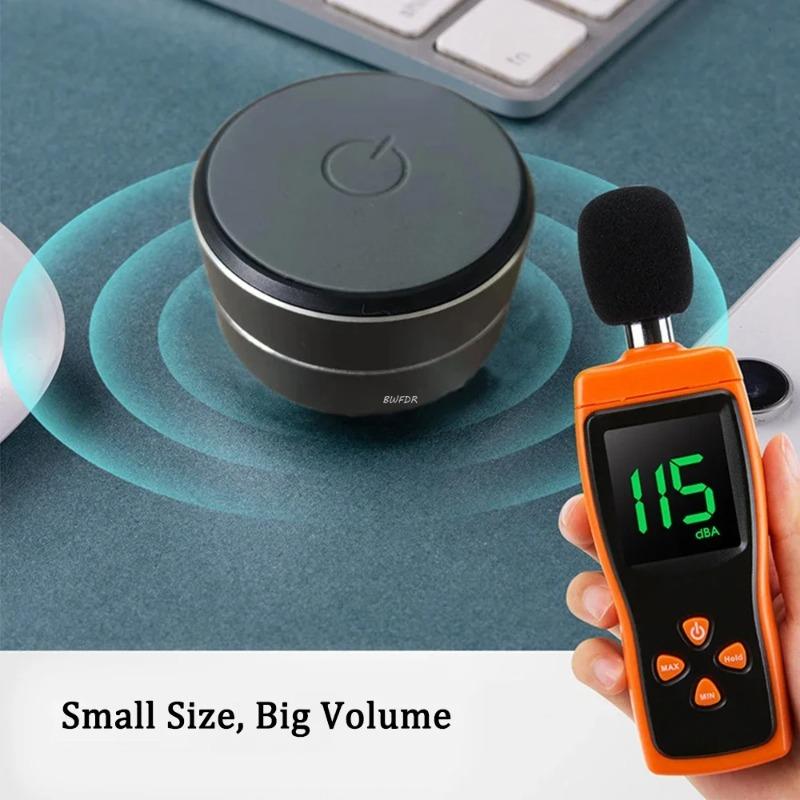 Mini Bone Conduction Speaker Vibration Stereo Audio Digital TWS Wireless Bluetooth Speakers Portable Metal