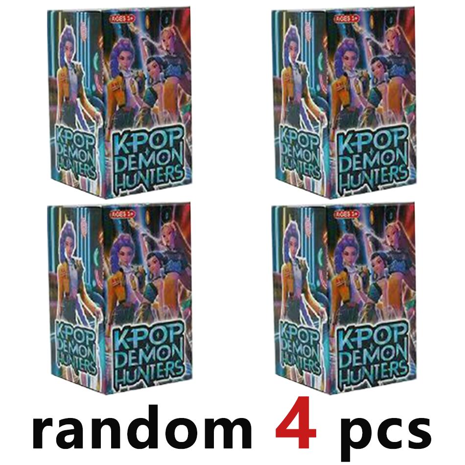 Hto Anime Demon Hunters blind box Demon Hunters Rumi Mira Zoey Tiger Toy Desk Decoration Statues Ornament Kid Christmas Gifts