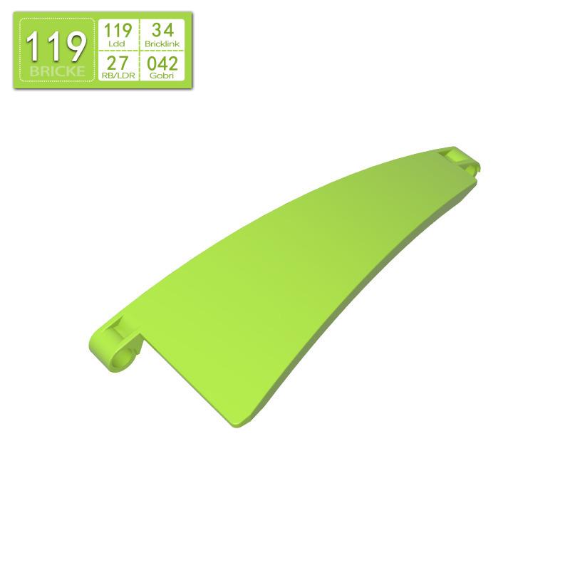 BRICKE Left Panel 5x13x2 Compatible with LEGO 67142 DIY Building Block Spare Part 50g (~9pcs)