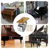 Upright Piano Wheels Casters Rust Resistant Metal Furniture Caster Safe Durable Plate Casters Piano Accessories For Bookshelves
