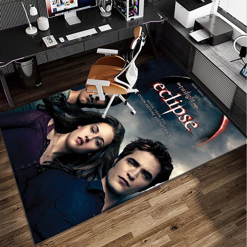Eclipse Twilight vampire Office Rug Chair Mat, Game Carpet, Suitable for Front Door, Bedroom, Living Room, Desk, Holiday Gift