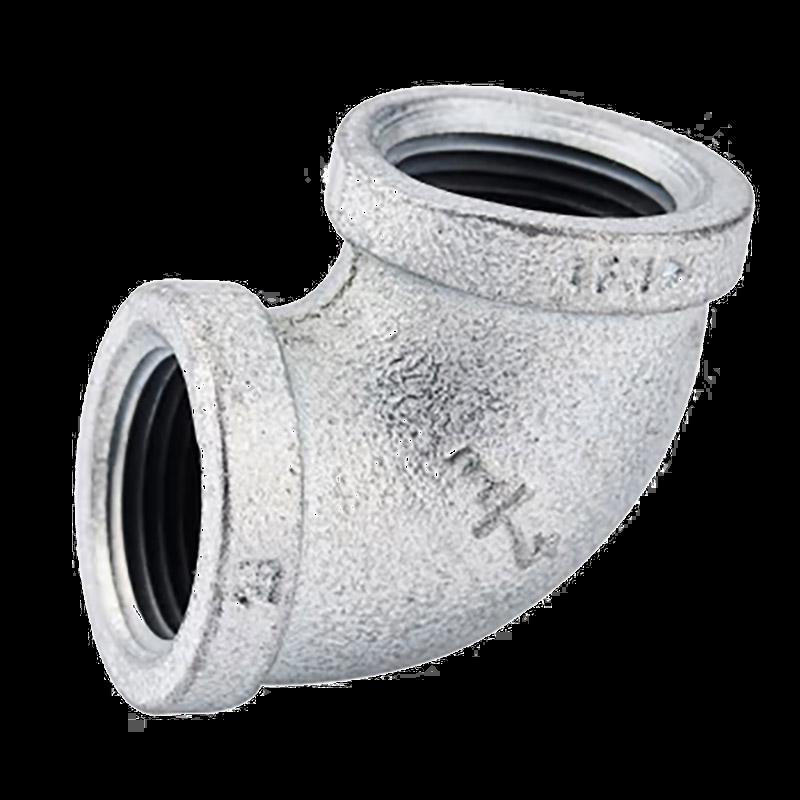 Galvanized Cast Iron 90-Degree Elbow Pipe Fitting