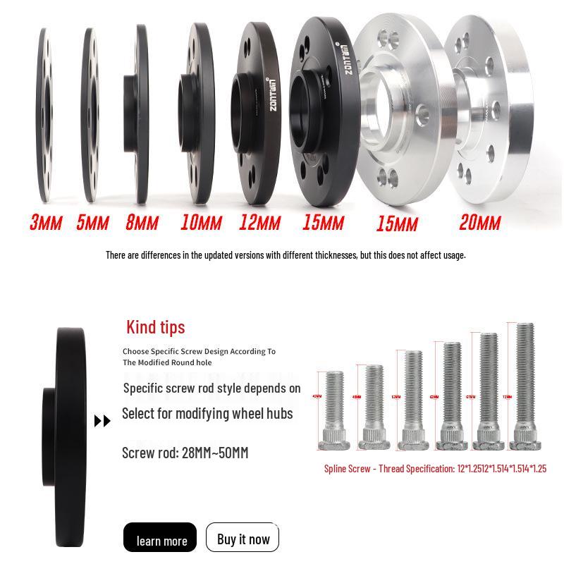 SmartSpirit 5EHD, 1, 3 Compatible Wheel Widening Forged Aluminum Alloy Spacers