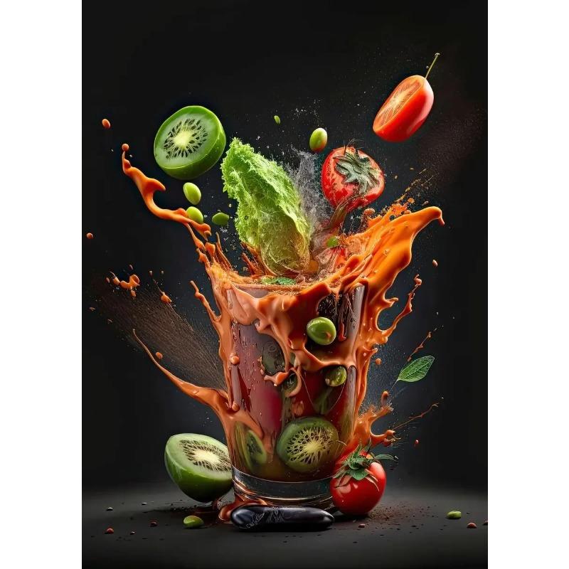 Cocktail Explosion poster Fruit Cocktail Don't Trust Bar Minimalist Print Canvas Painting for Living Room Modern Home Decor