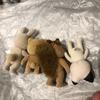 1Pc Forest Family Animal Figure Rabbit Bear Dog Flocked Shaggy Figurine Animal Model Toy For Kid Factory Defects