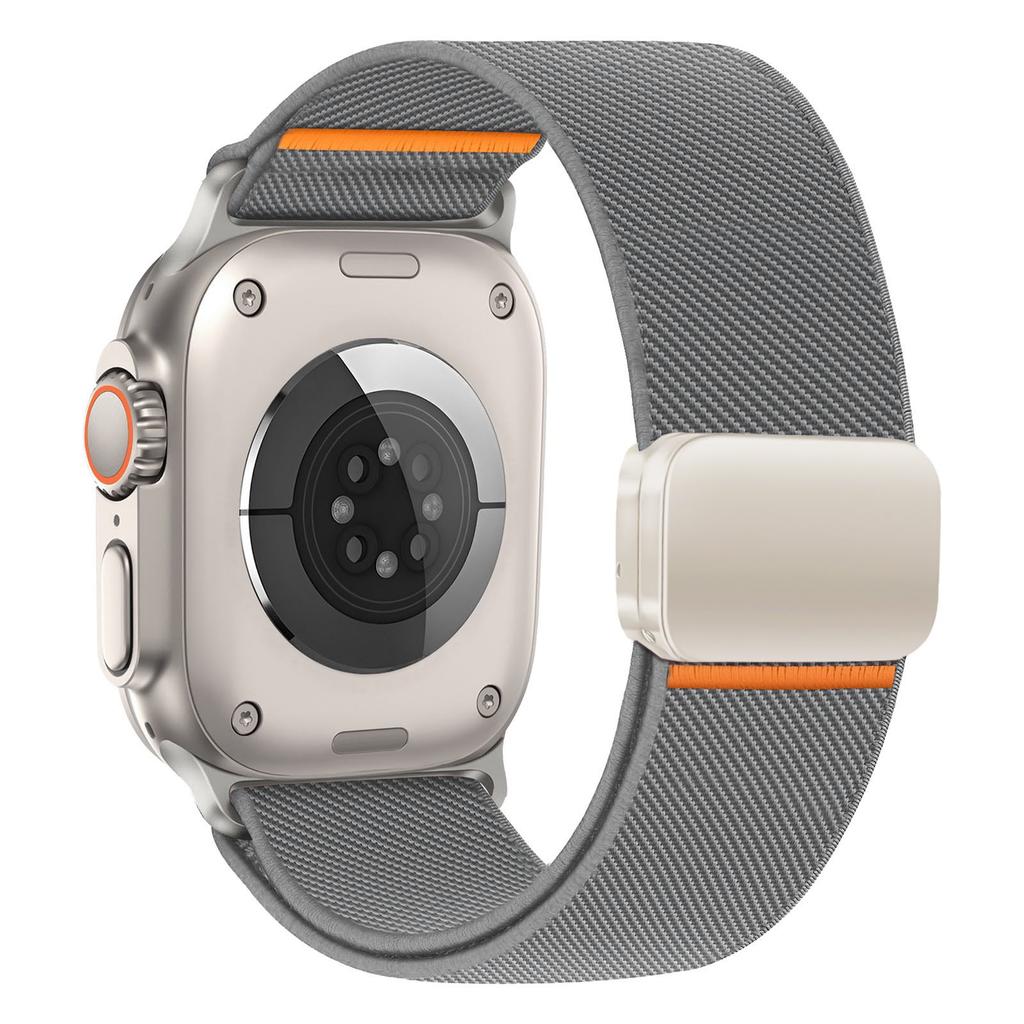 Nylon Loop Strap For Apple Watch Ultra 3/2/1 49mm 11 10 46mm 42mm Magnetic Bracelet iWatch 9 8 7 6 5 4 SE 45mm 44mm 41/40mm Band