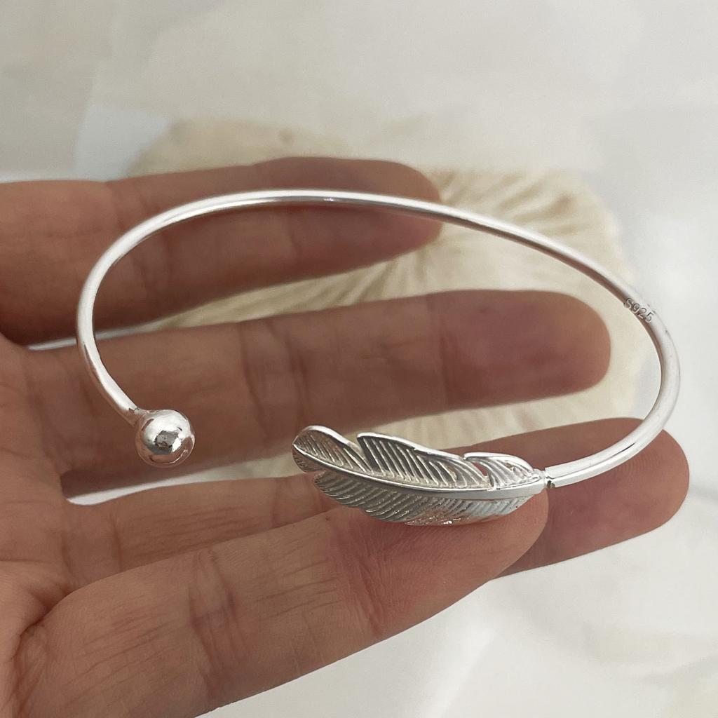 100% Massives 925 Sterling Silber Metallarmband für Damen Herren Vintage Handgefertigt Schlicht Geburtstag Geschenk S-B451