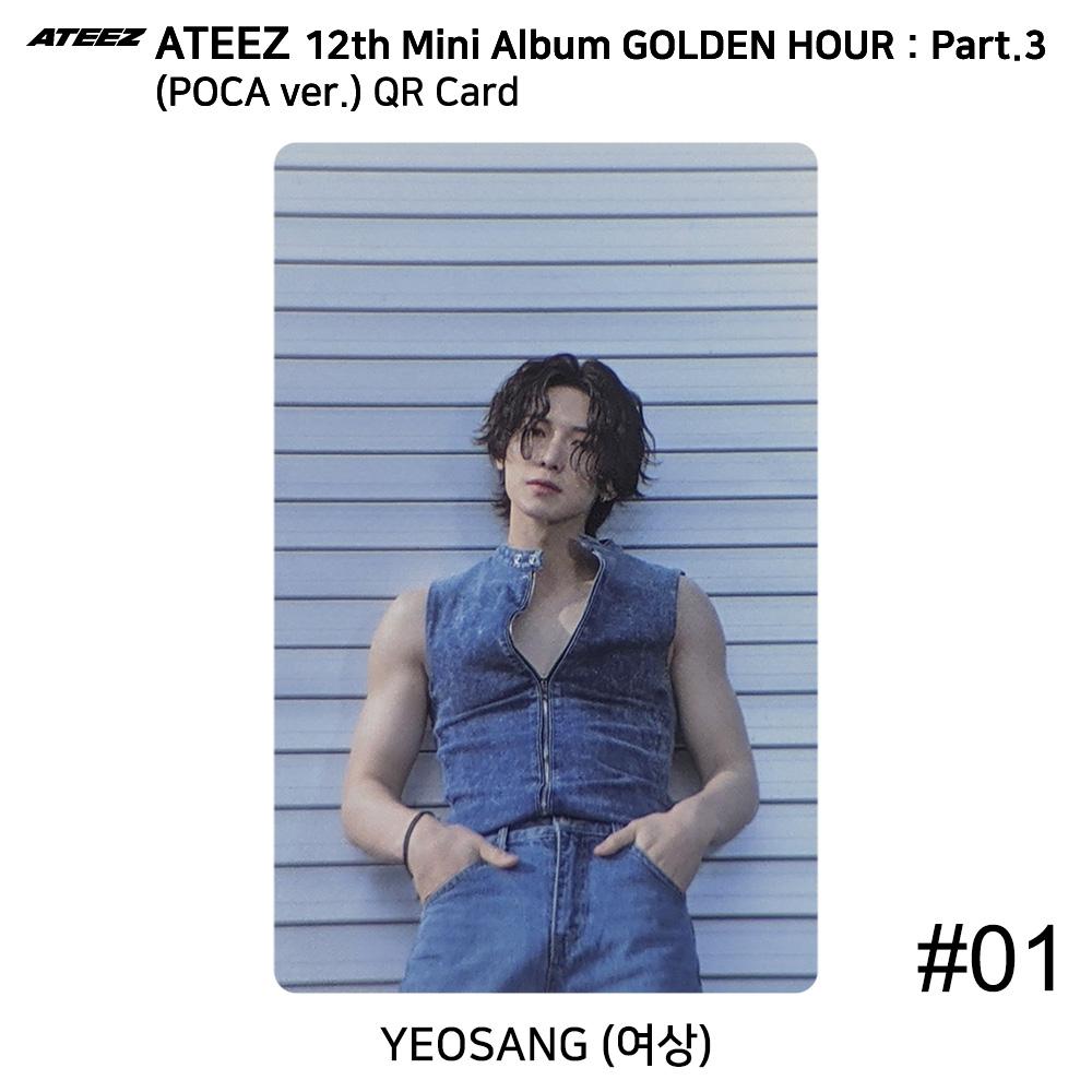 ATEEZ 12th Mini Golden Hour Part.3 POCA Ver. Official Photocard QR Image Card