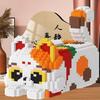 Three-Color Cat Tissue Box DIY Napkins Drawer Storage Gifts Animal Building Blocks