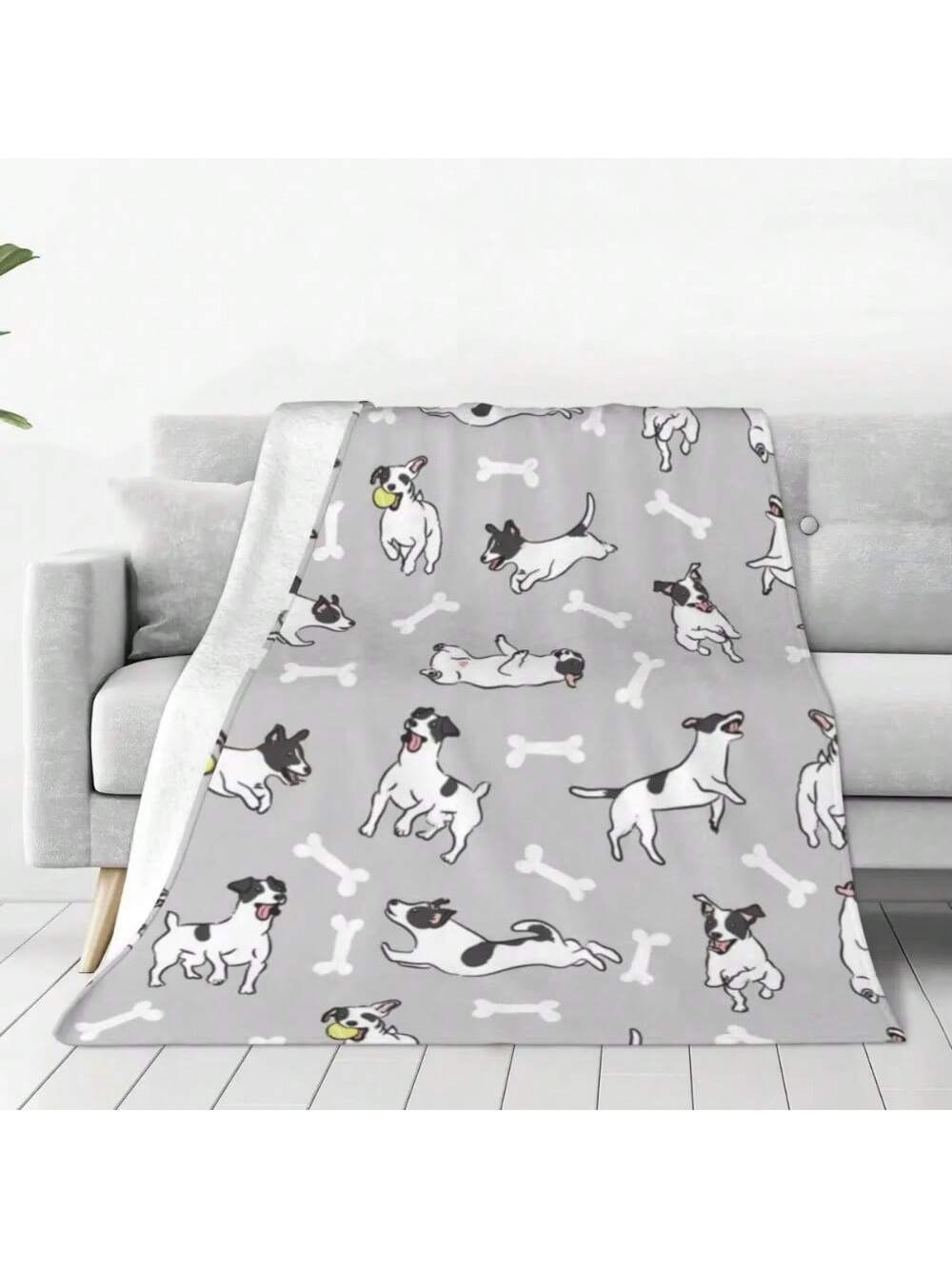 

Фланелевое одеяло Джек Рассел Терьер Серая Собака Мягкое Теплое Постельное Белье Накидки Для Кресла Дивана Кровати Кемпинга Покрывало Покрывало Для Дивана 75X95CM серый