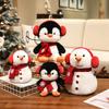 2028Cm Winter Series Plush Toy Snowman Penguin Plush Doll Soft Stuffed Animal Doll Festive Atmosphere Decor Kid Gift
