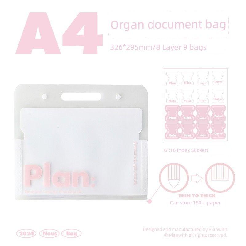 

Planwith Good-looking Organize Fantastic Folder Horizontal-white pink