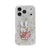 Pink Bunny Heart Phone Stand Case for iPhone 17/16 Pro Max/15/14