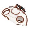 Dog Sling Carrier Portable Breathable Pet Carrier Bag with Leash for Small Dogs Cats Travel Hiking Brown S