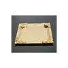 Silver Gold Detailed 18/10 Steel Coffee Presentation Tray 1 Piece