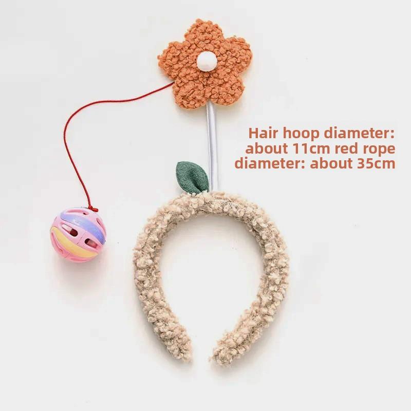 

Baby Soothing Hair Hoop-Cute Rattle Headband with Ball,Anti-Slip Hair Accessory for Moms, Soft Material,Perfect for Daily Wear