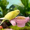 Resin Bird Cage Feeder Non-slip Jumping Platform Paw Grinding Sticks Wear-resistant Parrot Biting Rod Bird Perch Stand for Cage
