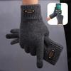 Damen Herren Warme Winter Touchscreen Handschuhe Stretch Klassische Strick Fäustlinge Wolle Vollfinger Outdoor Radfahren Fahrhandschuhe