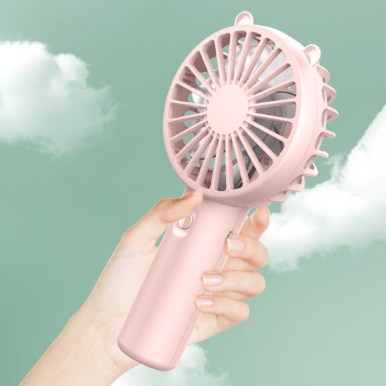Portable Handheld Mini Fan USB Rechargeable Cooling Fan Quiet Desktop Personal Fan for Outdoor Travel Summer Use