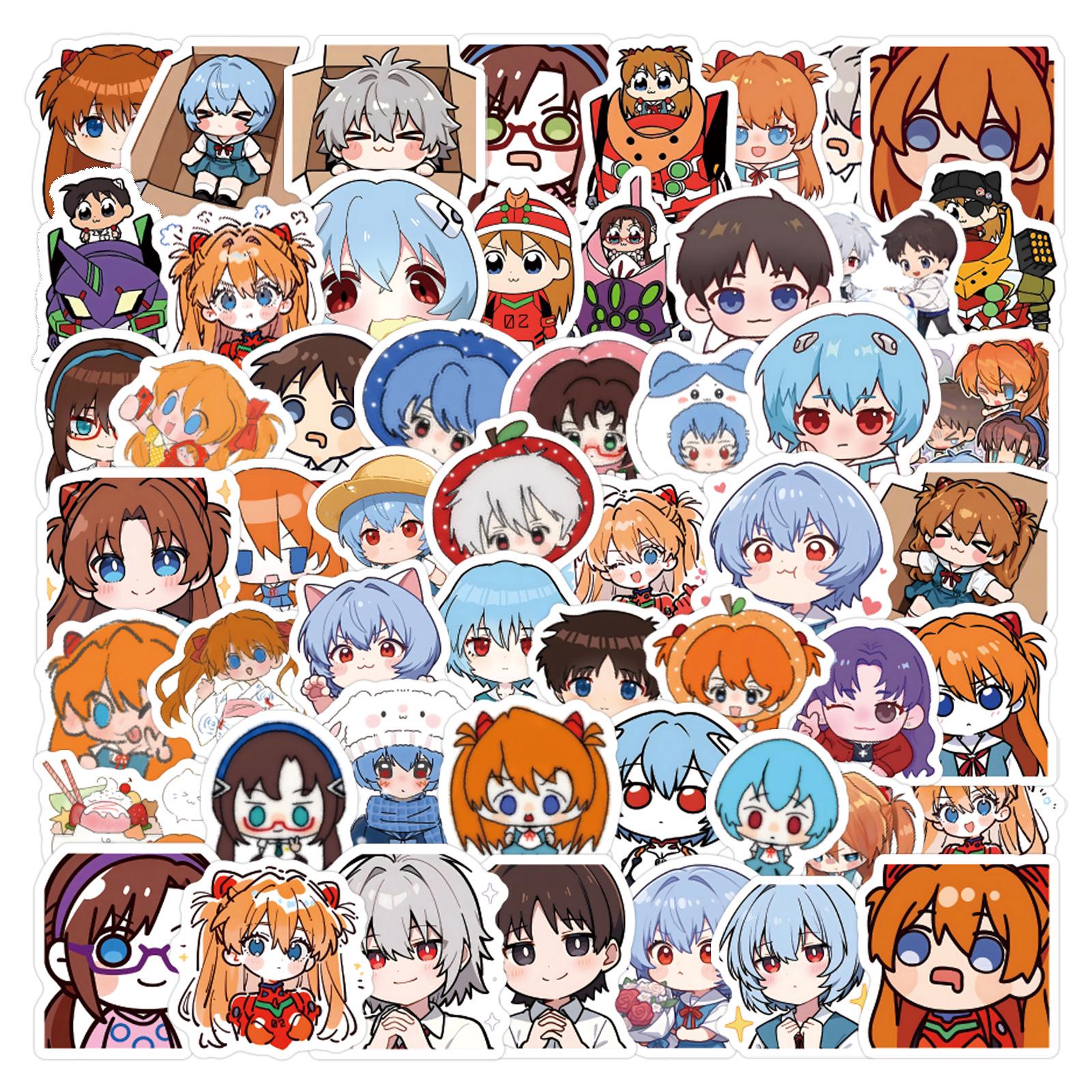105 New Century Evangelion Characters Graffiti Stickers for Fridge DIY Decor