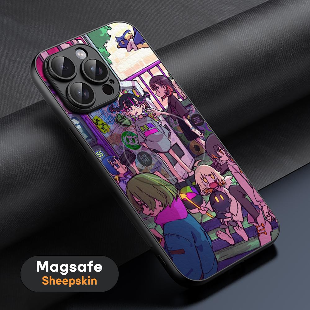 

Zutomayo anime singer pattern design Phone Case For iPhone 17 16 15 14 13 12 11 Plus Pro Max High-end Luxury Magsafe Sheepskin iPhone 15