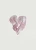 Pair Of Love Satin Heart Scrunchie (Baby Pink)
