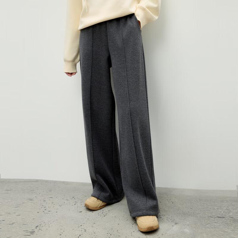 Qiusui Yiren Women's Loose High-Waisted Straight Leg Trousers