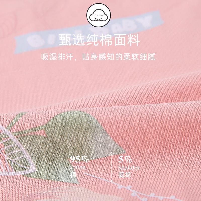 [Soft] Pajamas women's summer pure cotton short-sleeved cropped pants thin summer Korean version summer loungewear set