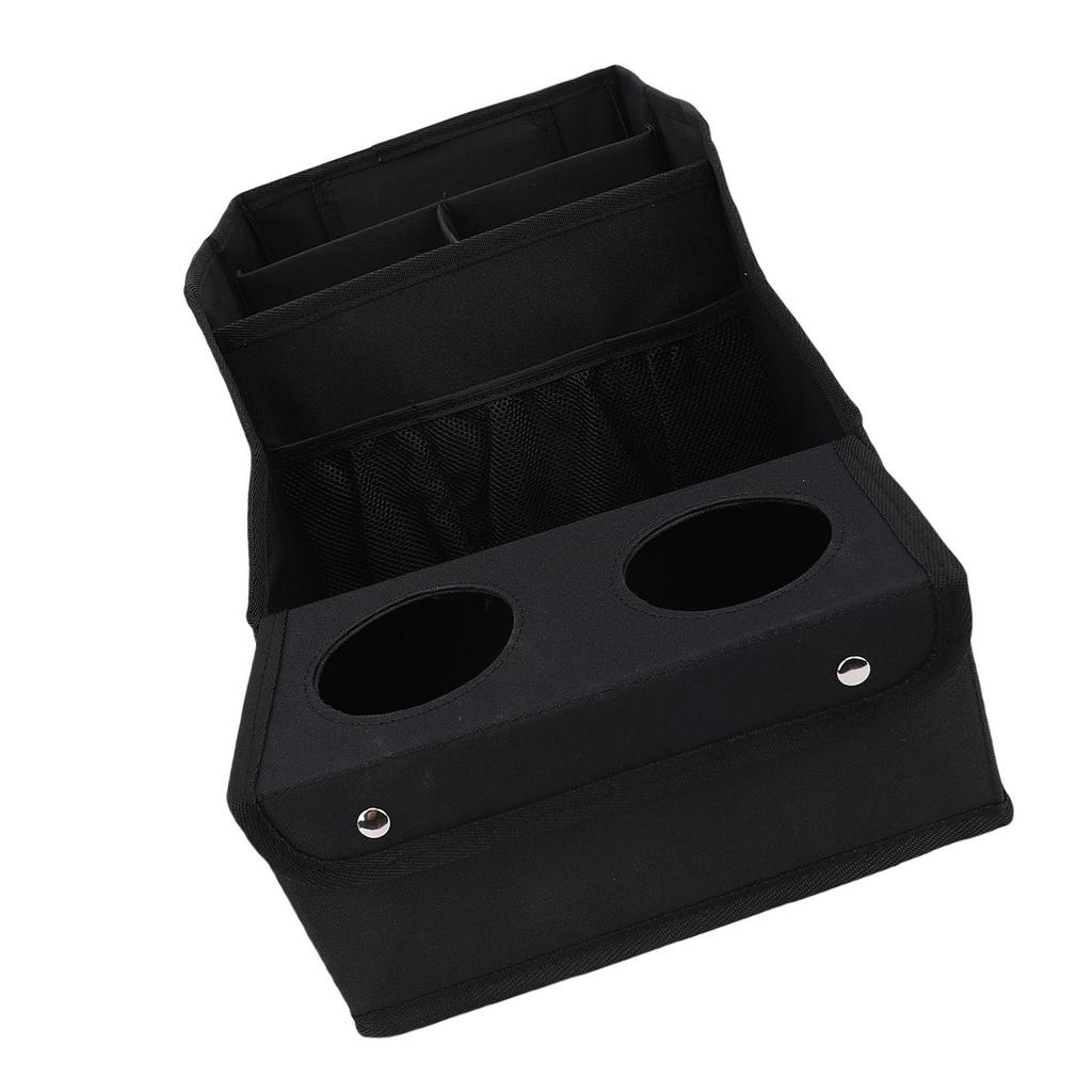 Car Seat Organizer with Compartments Cup Holders Multiple Pouches Foldable Water Proof Large Capacity Front Back Seat