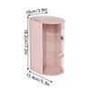 Rotating Dustproof Storage Box Cosmetic Egg Cushion Lipstick Brush Organizer Stand Makeup Brush Holder Desk Jewelry Organizer