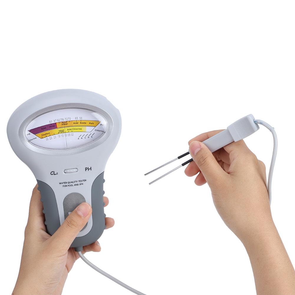 Портативный тестер воды для бассейна, детектор контроля качества воды хлора PH, измерительный прибор