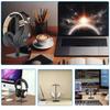 BTtime Headphone Aluminum Desktop Headphone Easy Compatible with Most Headphones Stand, Alloy, Rack, Non-Slip, Assembly, (Black)