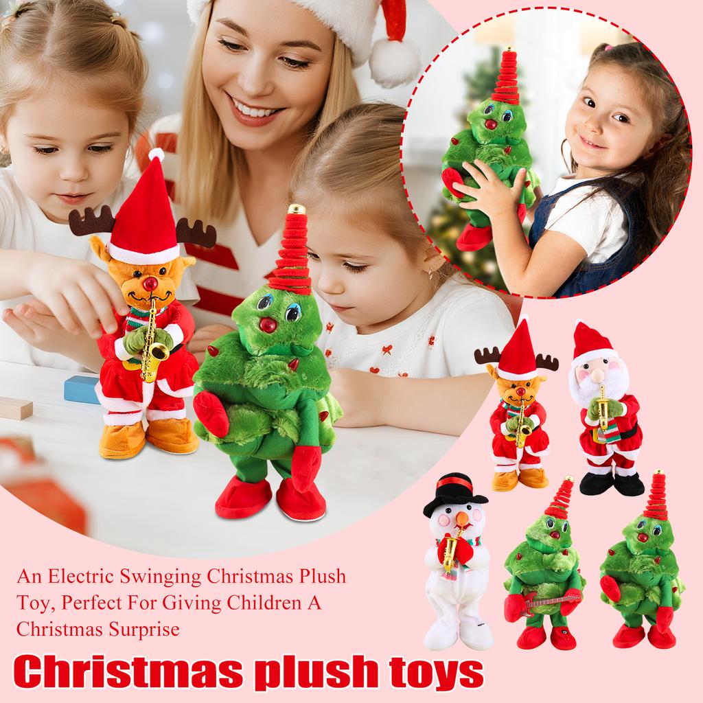 A Singing And Dancing Christmas Tree, An Electric Swinging Christmas Plush Toy, Perfect For Giving Children A Christmas Surprise