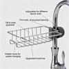 Stainless Steel Faucet Caddy Rust Proof Easy Installation Perfect For Kitchen Sink Sponge Scrubber Organizer