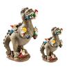Garden Dinosaur Eating Gnome Statues Funny Resin Figurines Outdoor Sculpture Decor for Garden Patio Lawn Yard Ornament Decor