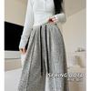 Twill Chenille Wide-leg Pants Women's Spring and Autumn New High-waisted and Thin Casual Pants Straight Lazy Wind Yamamoto Pants