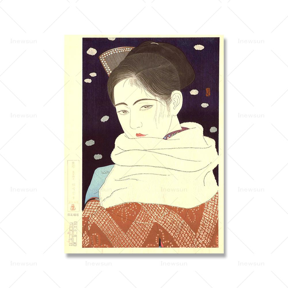 Japan Ukiyo Geisha Wall Art Canvas Painting Vintage Abstract Women Posters And Prints Wall Pictures For Kitchen Room Home Decor