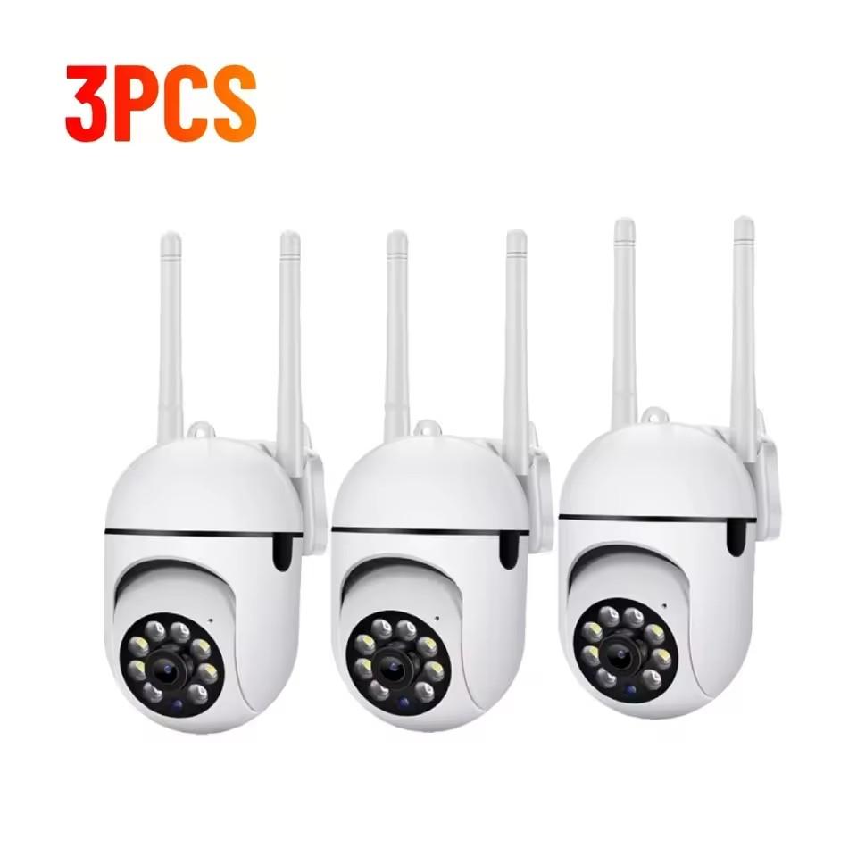5Pcs 5MP WiFi Camera 2.4G Security Surveillance PTZ IR Night Vision Motion Detection Home Security Camera with 2 Antennas for Child