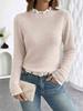 Pull Tricoté Patchwork Dentelle Femme 2026 - Haut Mode Automne Hiver Européen Américain