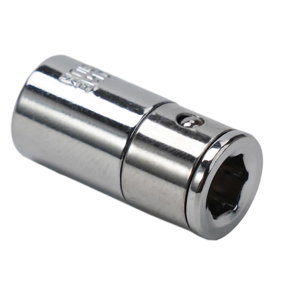 2pc Socket Adapter 1/4inch Square Drive To 1/4Hex Adaptor Socket Screwdriver Bits Converter Sleeve Head Adapter 25mm Repair Tool