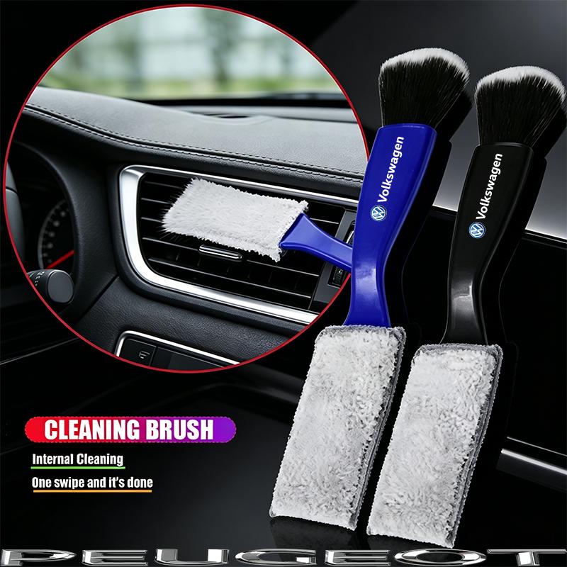 Car Cleaning Tools Air Conditioning Air Outlet Cleaning Dust Removal Soft Brush For VW GTI Polo Golf Passat Tiguan Arteon HubCap 64SAD