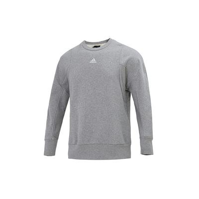 Internes Fleece Rundhals Langarm Sweatshirt Herren Oberteile Grau HB6560