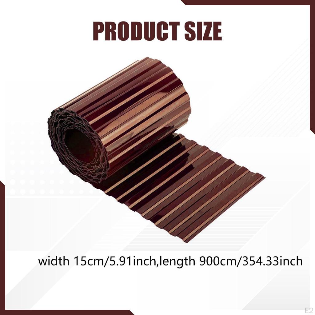 Corrugated Garden Edging Long Strips Decorative Flexible Yard Border Landscape for