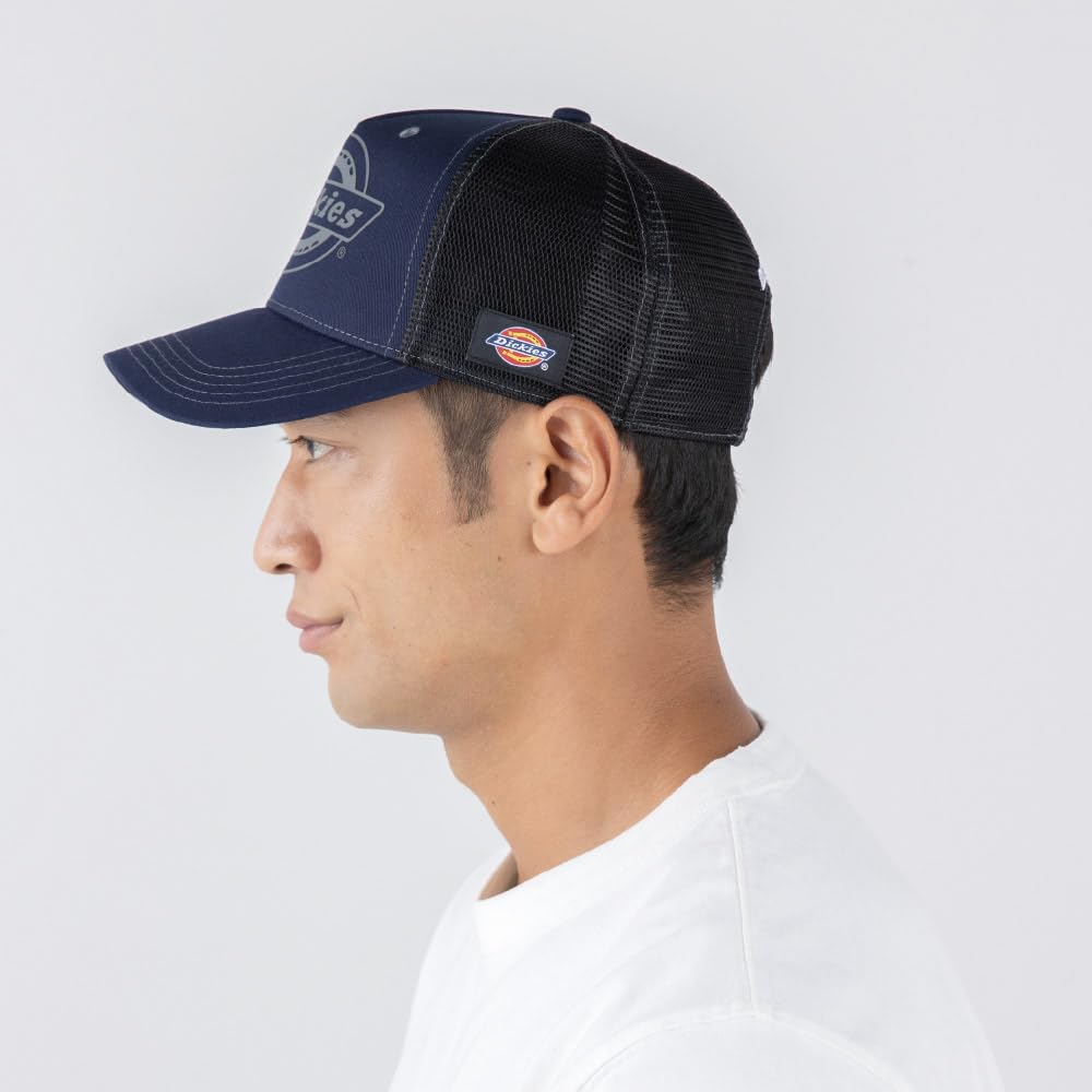 Cotton Work Mesh Cap Black F [Dickies] D-8232 Type-B (Builder)