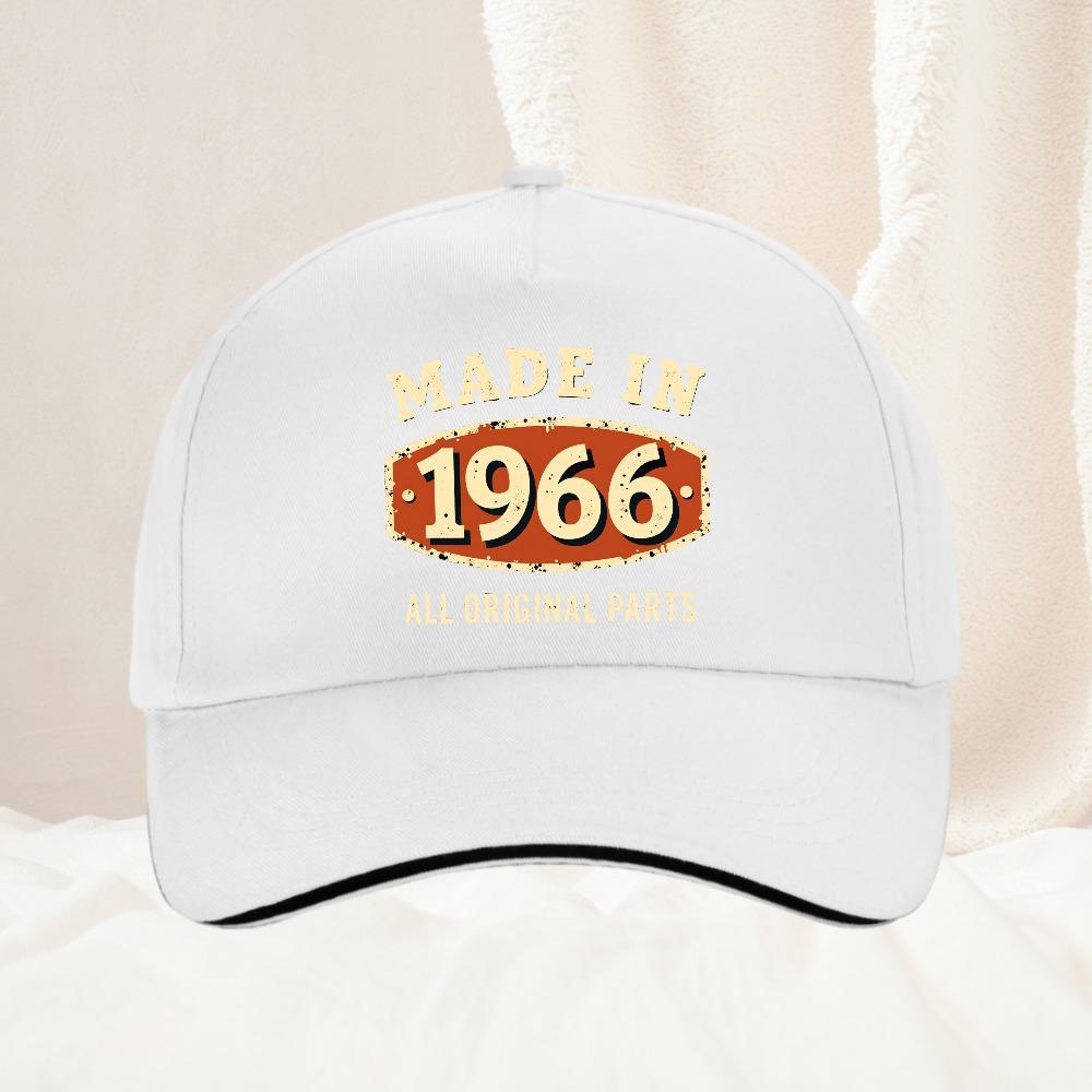 Made In All Original Parts Print Vintage Hat for Unisex Women Summer Fashion Baseball Cap